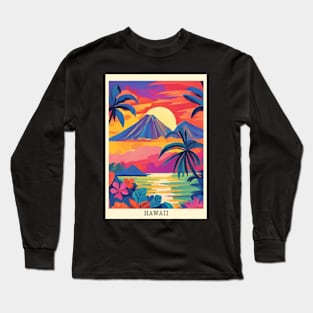 fauvism art of Hawaii usa Long Sleeve T-Shirt